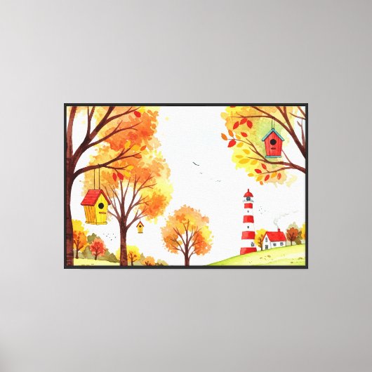 Herfstlandschap Canvas Afdruk (Voorkant)