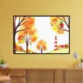 Herfstlandschap Canvas Afdruk (Insitu (Woonkamer))