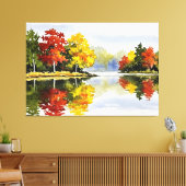 Herfstlandschap Canvas Afdruk (Insitu (Woonkamer))