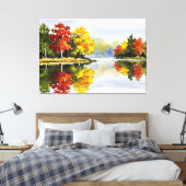 Herfstlandschap Canvas Afdruk (Insitu (Slaapkamer))