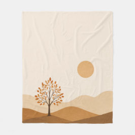 Herfstlandschap Dekbed Fleece Deken