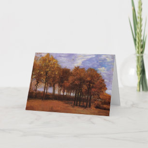 Herfstlandschap door Vincent van Gogh Kaart