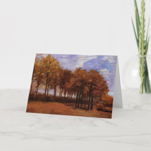 Herfstlandschap door Vincent van Gogh Kaart (Voorkant)