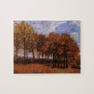 Herfstlandschap door Vincent van Gogh Legpuzzel