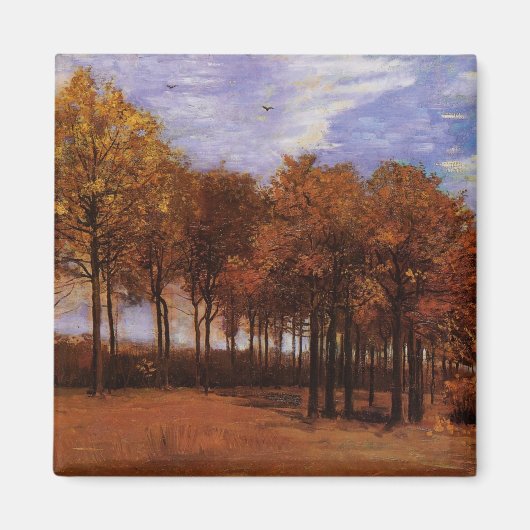 Herfstlandschap door Vincent van Gogh Magneet (Voorkant)