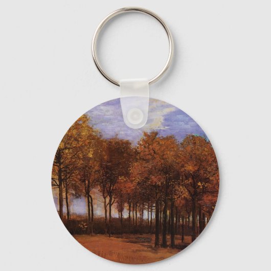 Herfstlandschap door Vincent van Gogh Sleutelhanger (Voorkant)