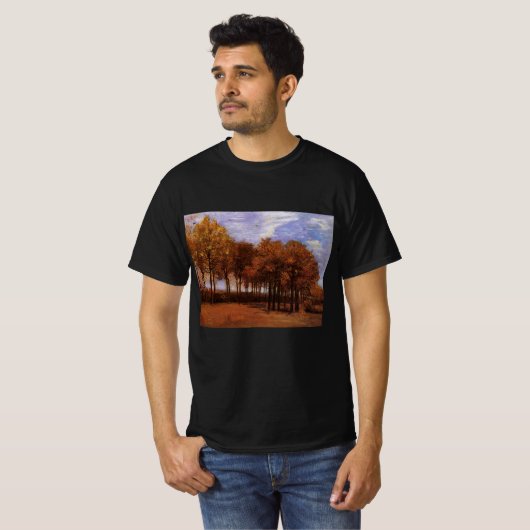 Herfstlandschap door Vincent van Gogh T-shirt (Voorkant volledig)