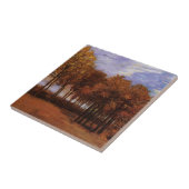 Herfstlandschap door Vincent van Gogh Tegeltje (Zijkant)