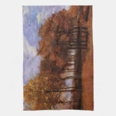 Herfstlandschap door Vincent van Gogh Theedoek (Verticaal)