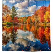 Herfstlandschap Douchegordijn (Voorkant)