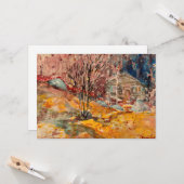 Herfstlandschap | George Luks Kaart (Voorkant / Achterkant in situ)