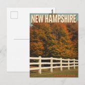 Herfstlandschap in New Hampshire Briefkaart (Voorkant / Achterkant)