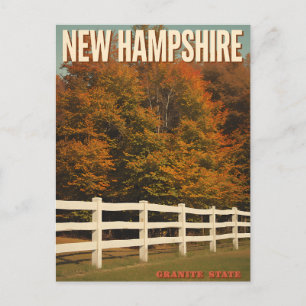 Herfstlandschap in New Hampshire Briefkaart