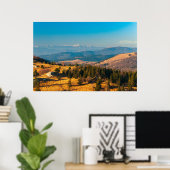 Herfstlandschap met berg Triglav Poster (Thuiskantoor)