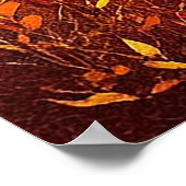 Herfstlandschap met berkenbomen poster (Hoek)