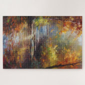 Herfstlandschap met Creek Legpuzzel (Horizontaal)