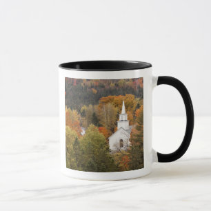Herfstlandschap met kerk, Vermont, VS Mok