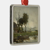 Herfstlandschap (Oude Nederlandse Kunst) (Nederlan Metalen Ornament (Rechts)