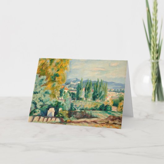 Herfstlandschap, Saint-Tropez | Henri Manguin Kaart (Voorkant)