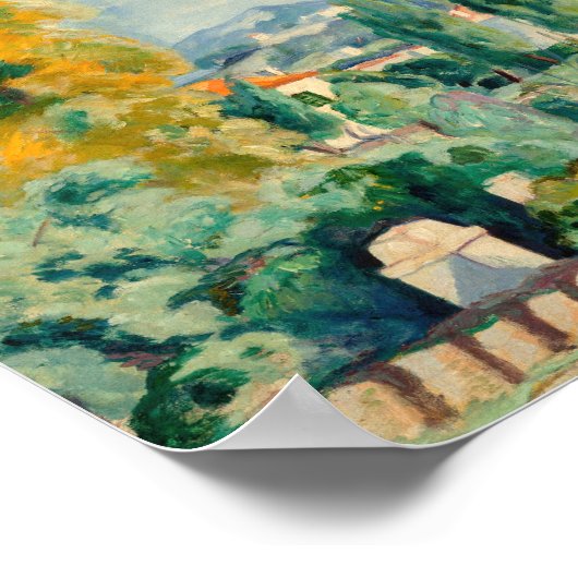 Herfstlandschap, Saint-Tropez | Henri Manguin Poster (Hoek)