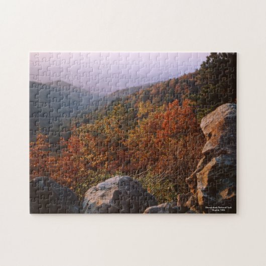 Herfstlandschap, Shenandoah National Park Legpuzzel (Horizontaal)