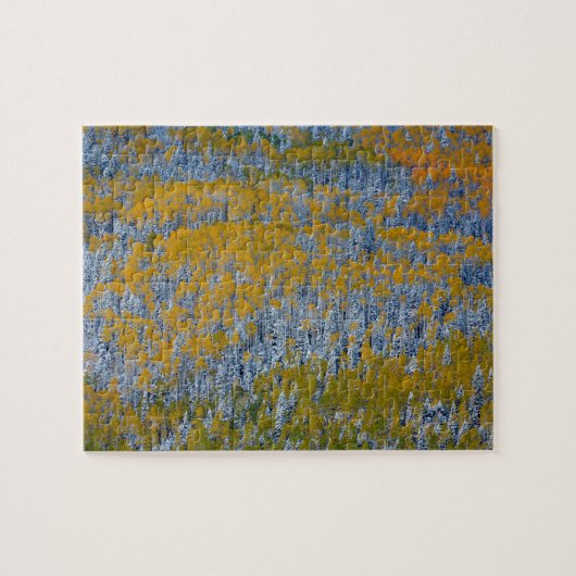 Herfstlandschap van bos legpuzzel (Horizontaal)