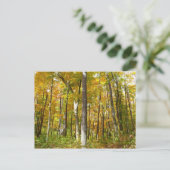 Herfstlandschap van Gele Bladeren Briefkaart (Staand voorkant)