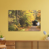 Herfstlandschap, Vermont, Verenigde Staten Canvas Afdruk (Insitu (Woonkamer))