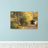 Herfstlandschap, Vermont, Verenigde Staten Canvas Afdruk (Insitu (Houten vloer))