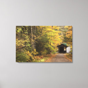 Herfstlandschap, Vermont, Verenigde Staten Canvas Afdruk