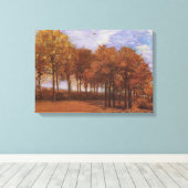 Herfstlandschap - Vincent van Gogh Canvas Afdruk (Insitu (Houten vloer))
