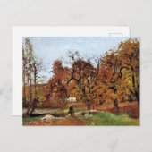Herfstlandschap, vlakbij Pontoise, Briefkaart (Voorkant / Achterkant)