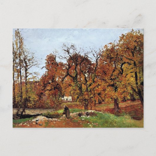 Herfstlandschap, vlakbij Pontoise, Briefkaart (Voorkant)
