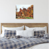 Herfstlandschap, vlakbij Pontoise, Canvas Afdruk (Insitu (Slaapkamer))