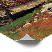 Herfstlandschap, vlakbij Pontoise, Poster (Hoek)