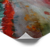 Herfstlandschap Waarde Poster Papier (mat) (Hoek)