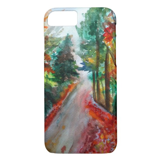 Herfstlandschap Waterverf Kunst Case-Mate iPhone Case (Achterkant)