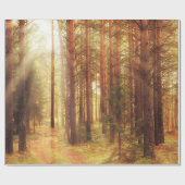 herfstlandschapsachtergrond , zonnestralen in de v cadeaupapier (Vlak)