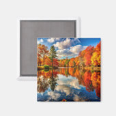 herfstlandschapsmagneet magneet (Voorkant / Achterkant)