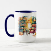 Herfstleesstoel Mok — Knusse Lamp & Boek Hoek (Links)