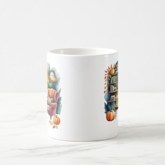 Herfstleesstoel Mok — Knusse Lamp & Boek Hoek (Center)