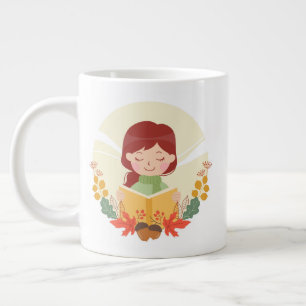 herfstlezer grote koffiekop