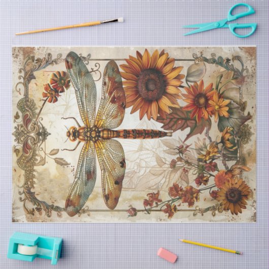 herfstlibel tissuepapier (Craft)