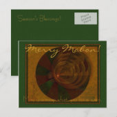 Herfstlied Abstracte kunst Feestdagenkaart (Voorkant / Achterkant)