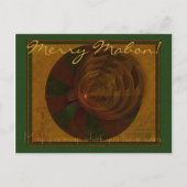 Herfstlied Abstracte kunst Feestdagenkaart (Voorkant)