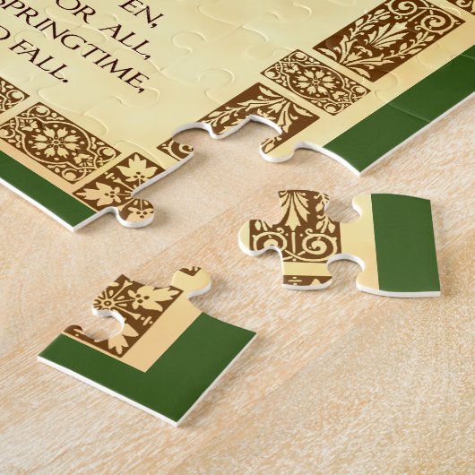 herfstlied Thanksgiving oogstgedicht Legpuzzel (Zijkant)