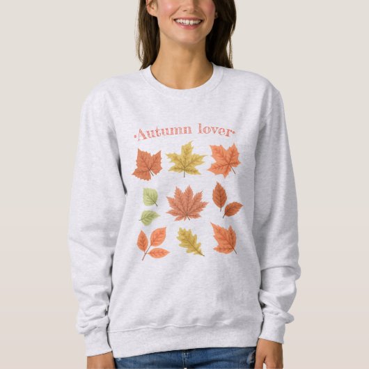"Herfstliefhebber" Sweatshirt (Voorkant)