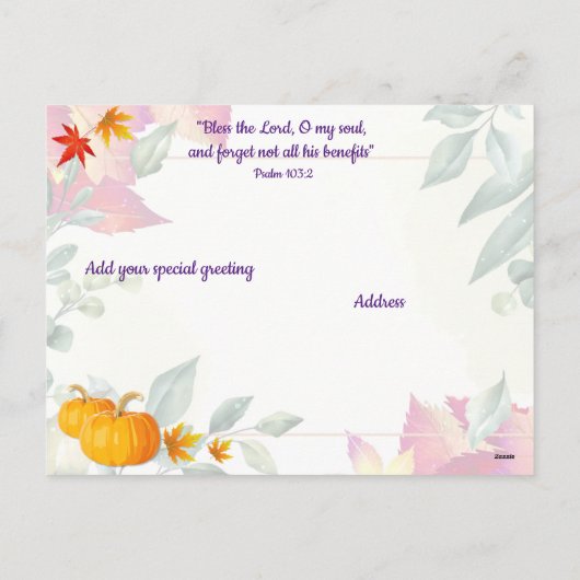 Herfstloof en Amerikaanse vlag Kerstmis Thanksgivi Feestdagenkaart (Achterkant)