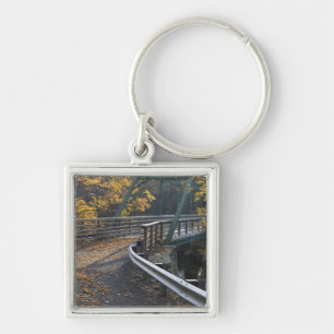 Herfstloof en een brug over de Millers Sleutelhanger