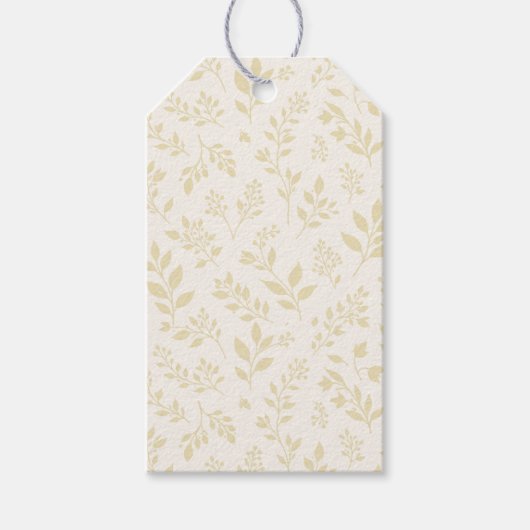 Herfstloof Gouden Tarwe - Neutraal Cadeaulabel (Voorkant)